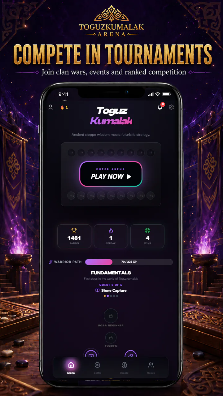 Toguz Arena mobil turnuva ve lig deneyimi