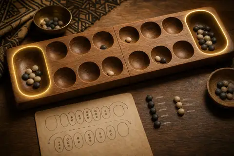 Kalah Endgame Arithmetic: Count Stores, Seeds, and Cleanup